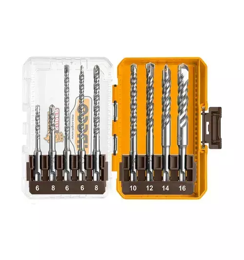 INGCO, 9 ədədli SDS Plus sverlo dəsti, AKDL30906