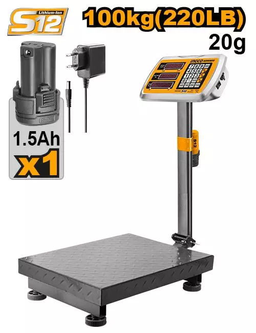 INGCO Elektron tərəzi, çəki 100kq,  CES1245