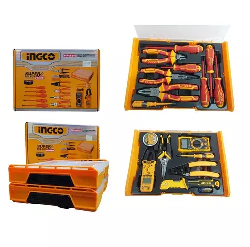 INGCO Elektrikçi alət dəsti, 16 parça (2 çanta), COS23025