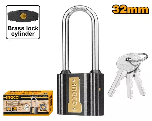 INGCO Asma qıfıl uzun boğaz 32mm, DIPL0321L