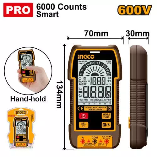 INGCO4 Digital multimetr,  DM16004