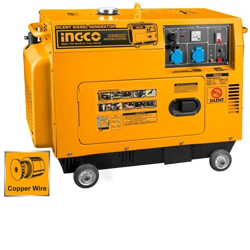 INGCO Dizel generator 5KW kabinli monofaz, GSE50001
