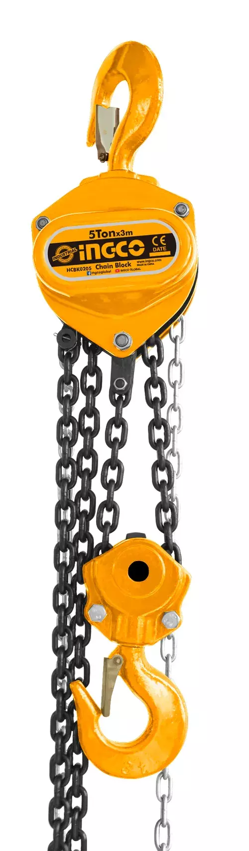 INGCO Zəncirli telfer 5 ton 3 metr, HCBK0205