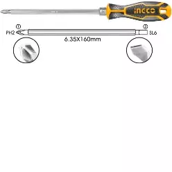 INGCO Vint açarı (Otvertka) 2 tərəfli 160mm, AKISD0201