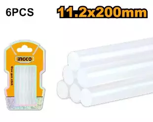 INGCO Yapışqan tapançası üçün Yapışqan Çubuqları (Glue Gun Stick), Ø11 × 200 mm, AKTGS2061