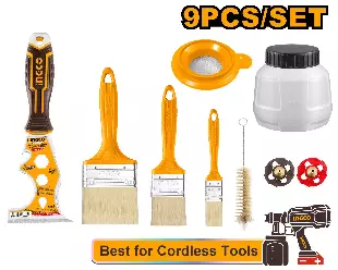 INGCO Rəngsaz (boyama) aksesuar dəsti, 9 parça, AMGF0702