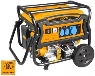 INGCO Benzinli generator 6.5KW açarlı monofaz, GE65006